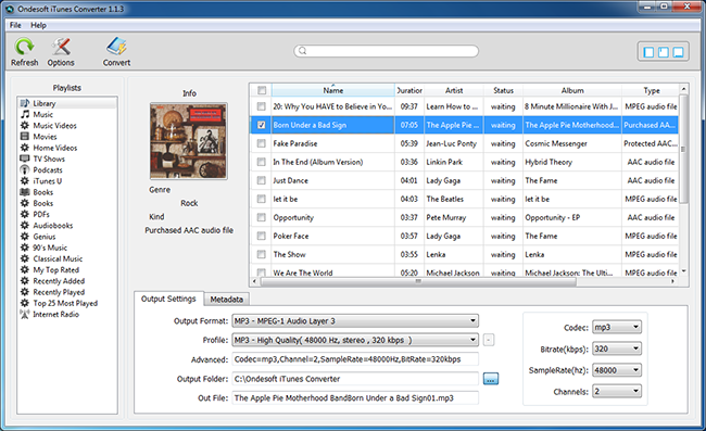 Apple Music Converter - Select iTunes Music