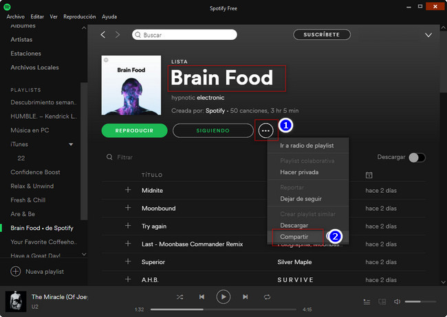 Create Spotify Playlist