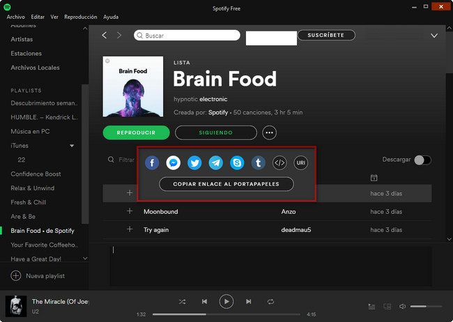 Create Spotify Playlist