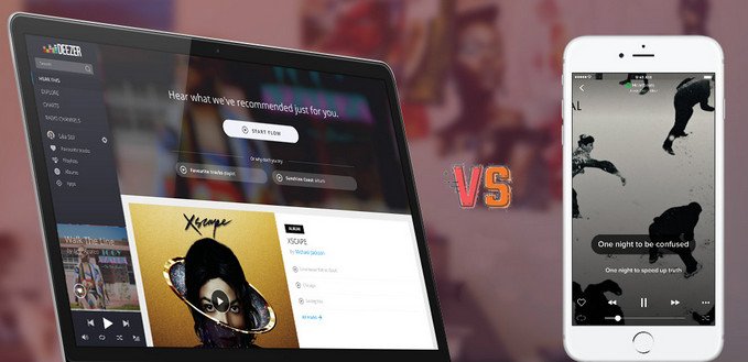 the different between Deezer and Spotify