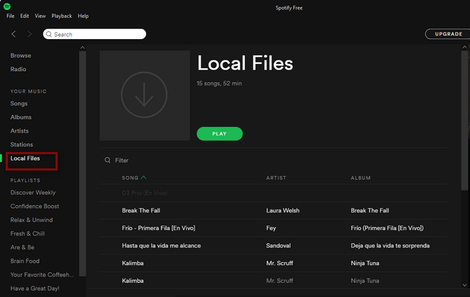 how to sync music from pc to spotify