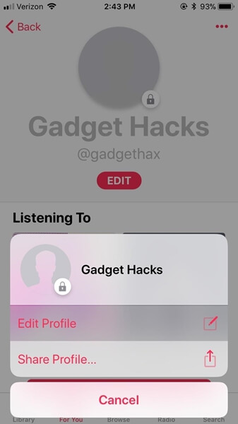 Make Apple Music Private