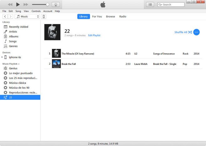 how to osync itunes playlist to spotify