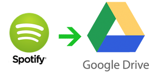 upload music from Spotify to Google Drive