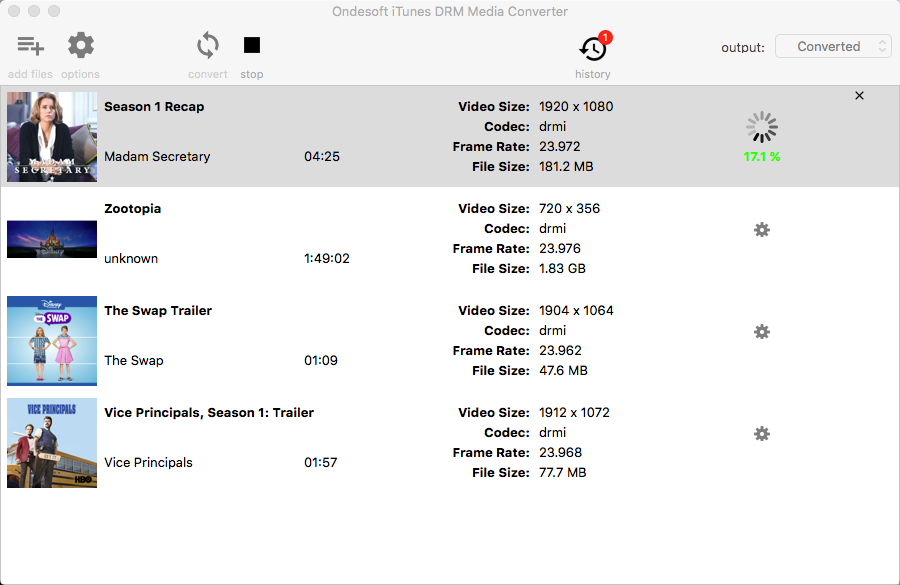 iTunes Movie Converter - Start to remove drm from itunes movies then play on TV with Chromecast