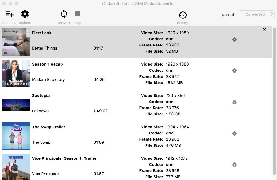 iTunes M4V to MP4 Converter - Select iTunes M4V to Convert to MP4