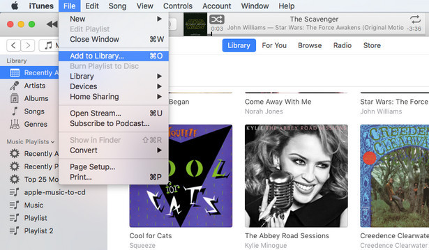 Add Spotify music to iTunes Library