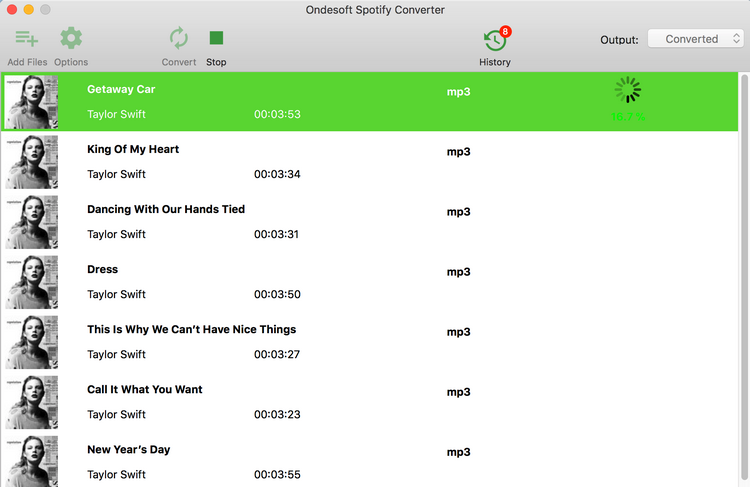 Start Spotify Music Conversion